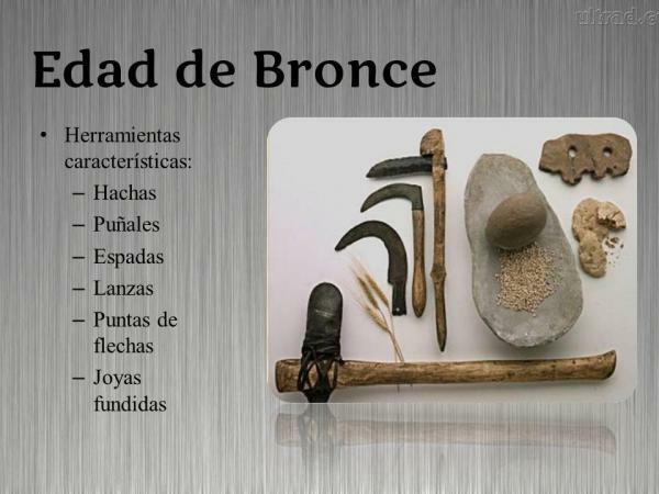 Metal Age: tools - Tools in the Bronze Age
