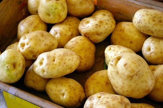 Batatas com amido de glicose
