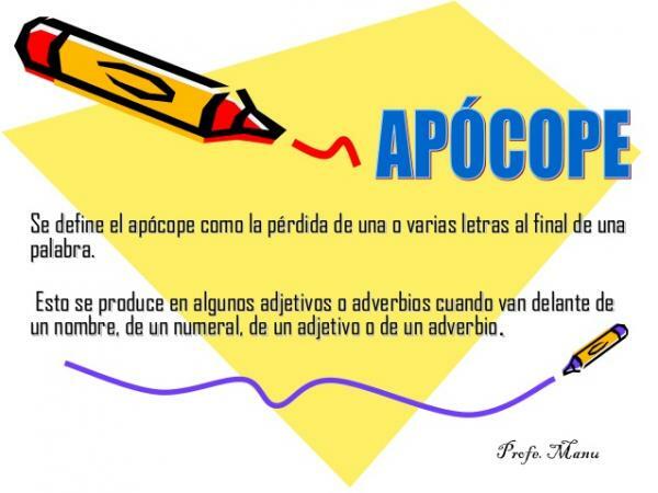 Apocope: έννοια και παραδείγματα - Τι είναι το apocope: απλή έννοια 