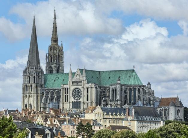 Kathedrale von Chartres, Fassade.