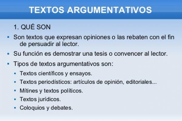 Textos argumentativos: características - O que são textos argumentativos