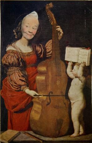 Směšný portrét violoncella, Cherub může být Wilson 1972