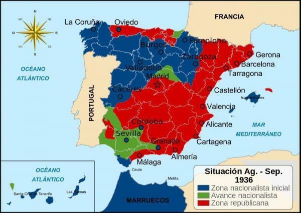 Španjolski građanski rat: najvažniji datumi - najvažniji datumi i glavne bitke 1936. godine