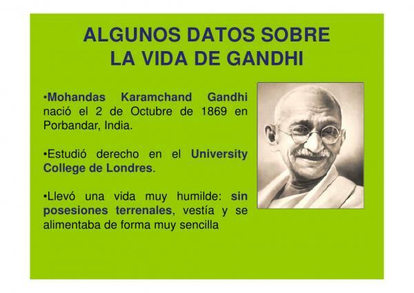 Gandhi en de onafhankelijkheid van India - Korte biografie van Mohandas Karamchad Gandhi (1869 - 1948)
