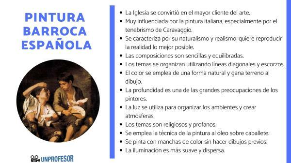 Spanish baroque painting: characteristics