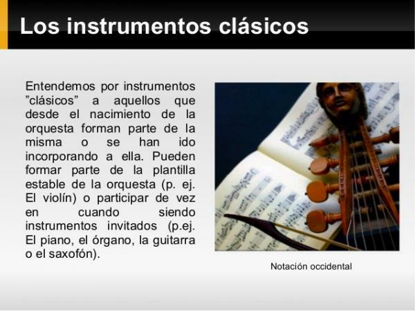 Instruments of classical music - The main instruments of classical music