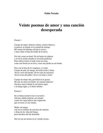 Двадцять віршів про кохання і пісня розпачу: короткий зміст – Історичний контекст твору 