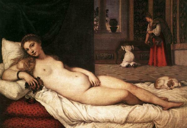 Tizians Venus von Urbino: Kommentar - Beschreibung der Venus von Urbino 