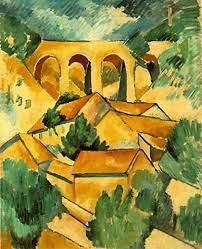 Most important works of cubism - Houses in L'Estaque (1908) by Georges Braque
