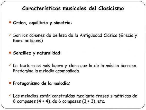 Musical forms of classicism - Characteristics of musical classicism and context 