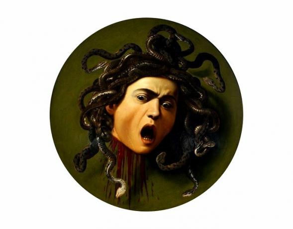 मेडुसा की पेंटिंग, Caravaggio. द्वारा