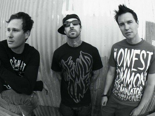 Tom DeLonge, Travis Barker und Mark Hoppus.