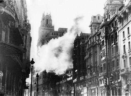 Main bombings in the Spanish Civil War