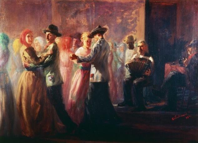 quadro Baile na roça, autors: Candido Portinari