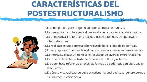 Poststrukturalizem: glavne značilnosti - Katere so značilnosti poststrukturalizma