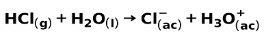 Silná ionizácia kyselinou chlorovodíkovou