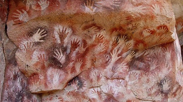 jaskinia rąk malarstwo jaskiniowe