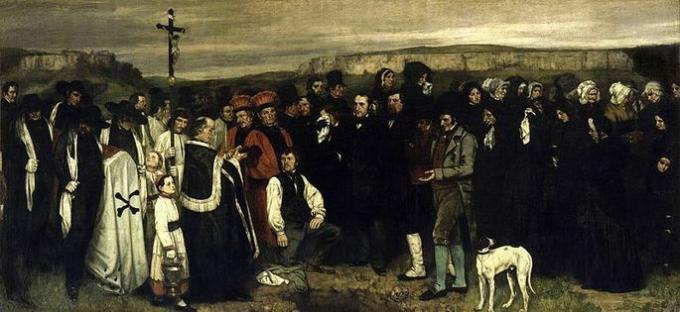 Ornans Courbet. में दफन