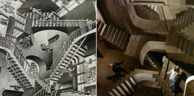 cina filmului Labirinto și opera lui Echer