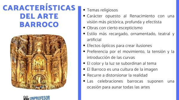 Caracteristicas principales del barroco