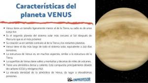 Characteristics of the PLANETA VENUS