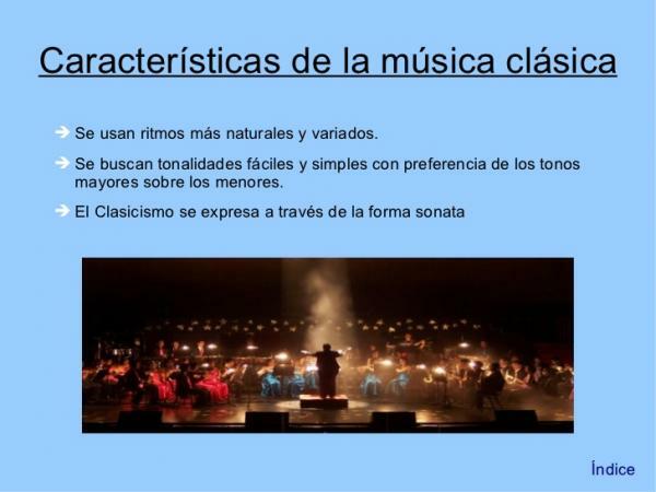 Caracteristici ale muzicii clasice - Principalele caracteristici ale muzicii clasice