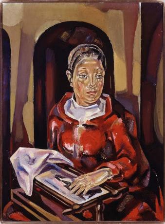 María Blanchard: obras mais importantes - A bordadeira (1925-1926)