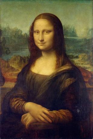 Мона Лиза - 77 см х 53 см - Лувър, Париж