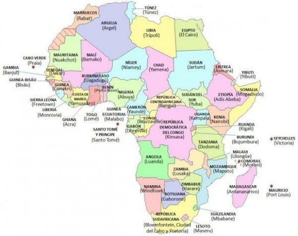 Hur många länder i världen - Hur många länder finns det i Afrika? 54 länder 