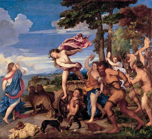 Renaissance schilderij - Auteurs en werken - Titiaan - Danae ontvangt de gouden douche