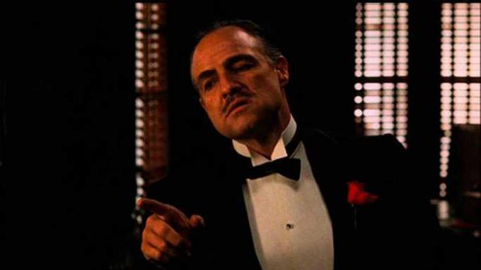 Frame from the movie The Godfather