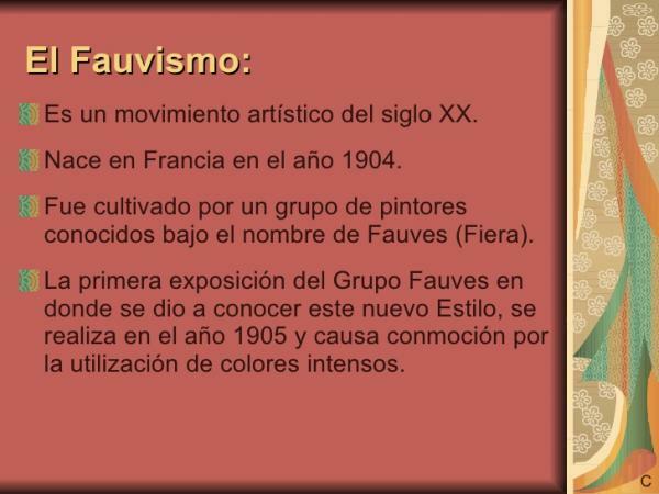 Fauvism: الفنانين والأعمال - الخصائص الرئيسية لل Fauvism