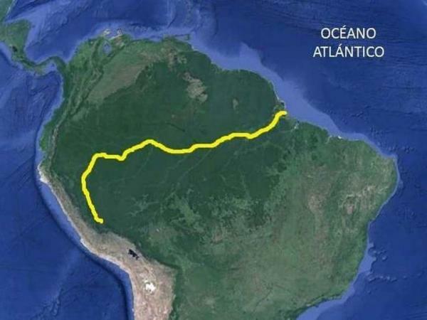 Amazon folyó: országok és városok, ahol áthalad