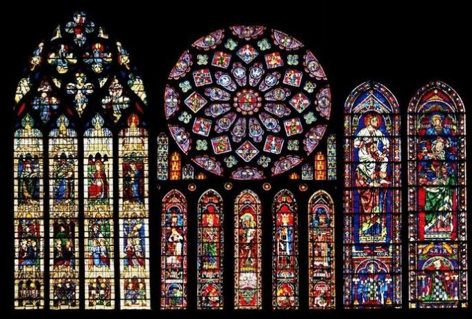 Vitrais Katedral Chartres (Prancis)