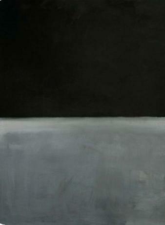 Mark Rothko: 주요 작품 - 제목 없음, 회색 바탕에 검은색(1969)