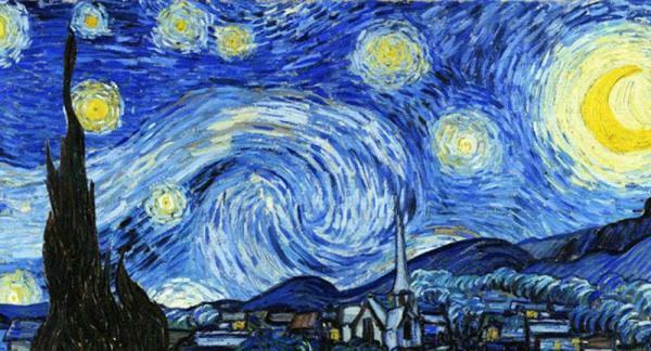 Postimpresionizmus: najdôležitejšie diela - Hviezdna noc (1889), Vincent Van Gogh, jedno z diel postimpresionizmu