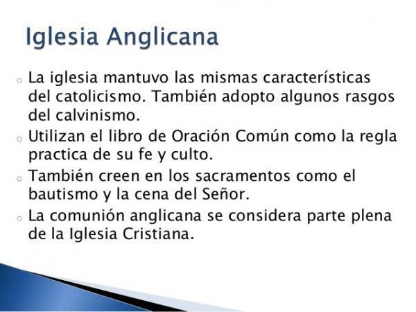Características da Igreja Anglicana - Principais características da Igreja Anglicana