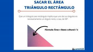 How to get the AREA of a right TRIANGLE