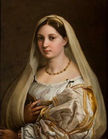Rafael Sanzio: karya paling penting - La Donna Velata (1514)