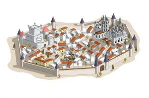 Η μεσαιωνική πόλη και τα μέρη της