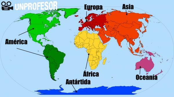 Hur många kontinenter finns det och deras namn