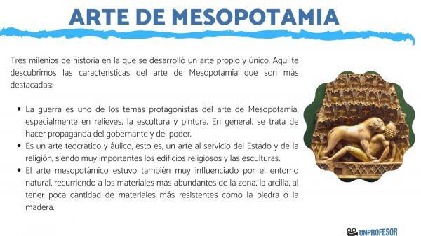 Mesopotamian taide: yhteenveto