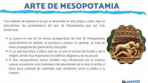 Art of MESOPOTAMIA: huvudsakliga egenskaper