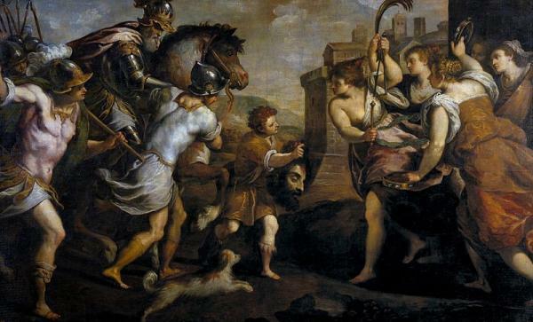 Dovydo ir Galijoto istorija - Galijoto ir Dovydo mūšis