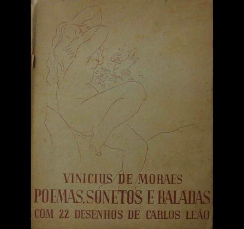 Capa da first edition of Poems, Sonnets and Ballads (released in 1946), which contains the Sonnet of fidelity.