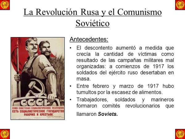 קומוניזם רוסי: מאפיינים - ענפים של הקומוניזם הרוסי