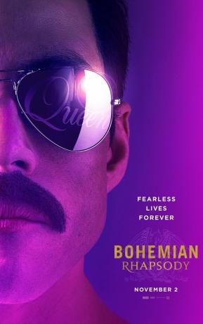 Cartaz nel film Bohemian Rhapsody.