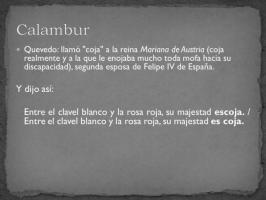 Calambur: esimerkkejä ja määritelmä