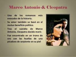 História de Marco Antônio e Cleópatra
