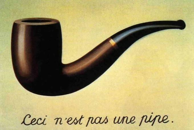 Isto não é um cachimbo, autorka Magritte